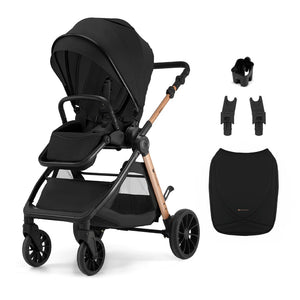Coche de paseo reversible Kinderkraft VESTO 2 Black, vista general desplegado