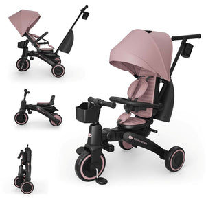 Triciclo Multifuncional 6 en 1 Jazz 3 pink de kinderkraft