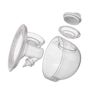 Piezas de la copa del extractor Gentleflow Kinderkraft: brida, válvula, membrana y colector