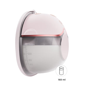 Colector de 160 ml del extractor de leche Mamaflow Kinderkraft color rosado