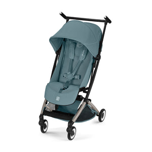 Coche de paseo Libelle 2026 stormy blue de Cybex Gold vista lateral frontal
