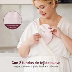 Almohadillas de pecho frío/calor con 2 cubiertas suaves - empaque