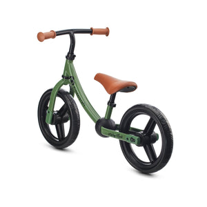 Vista lateral izquierda Bicicleta de equilibrio 2Way Next color verde oscuro de KinderKraft