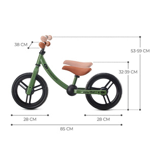Medidas Bicicleta de equilibrio 2Way Next color verde oscuro de KinderKraft