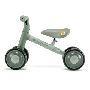 vista lateral bicicleta Cutie Flash verde de Kinderkraft