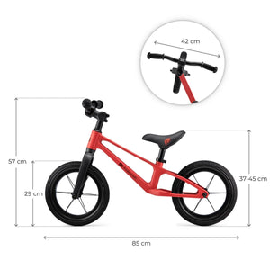 dimensiones de la bicicleta roja Eter de kinderkraft