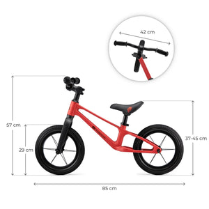 dimensiones de la bicicleta roja Eter de kinderkraft