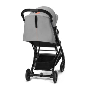 Coche de paseo Beezy 2 color Black Lava Grey - vista trasera