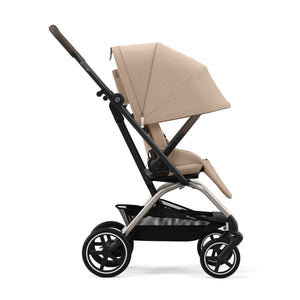 Vista frontal Coche de paseo con asiento con giro 360 Eezy S Twist Plus 2 Taupe Almond Beige