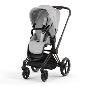 Coche de paseo Priam Fashion Koi Grey 4.0 - Cybex Platinum - Mini Nuts - Expertos en sillas de auto y coches de paseo para bebés