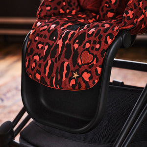 Coche de paseo Priam Rockstar Red Dark 4.0 - Cybex Platinum - Mini Nuts - Expertos en sillas de auto y coches de paseo para bebés