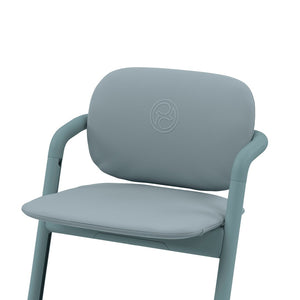 Cojín Silla de comer Lemo color Stone Blue - instalado en silla Lemo