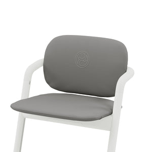 Cojín Silla de comer Lemo color Suede Grey - instalado en silla Lemo