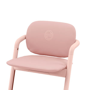 Cojín Silla de comer Lemo color Pearl Pink - instalado en silla Lemo