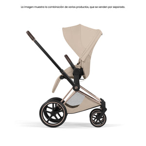 Pack Asiento CYBEX Priam Style Collection 2026 Cozy Beige orientado hacia los padres