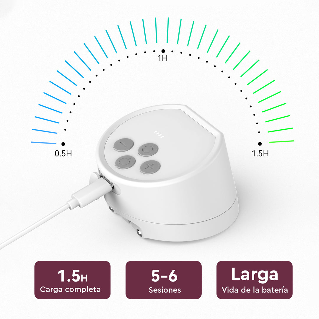 1.5 horas para carga completa