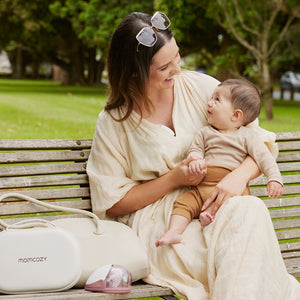 Extractor de leche materna M6 Manos libres Mobile Style™ <b>PRE - VENTA</b> - MOMCOZY - Mini Nuts - Expertos en sillas de auto y coches de paseo para bebés