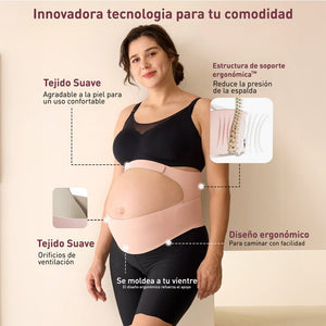 Tecnología de Cinturón de embarazo color negro de Momcozy