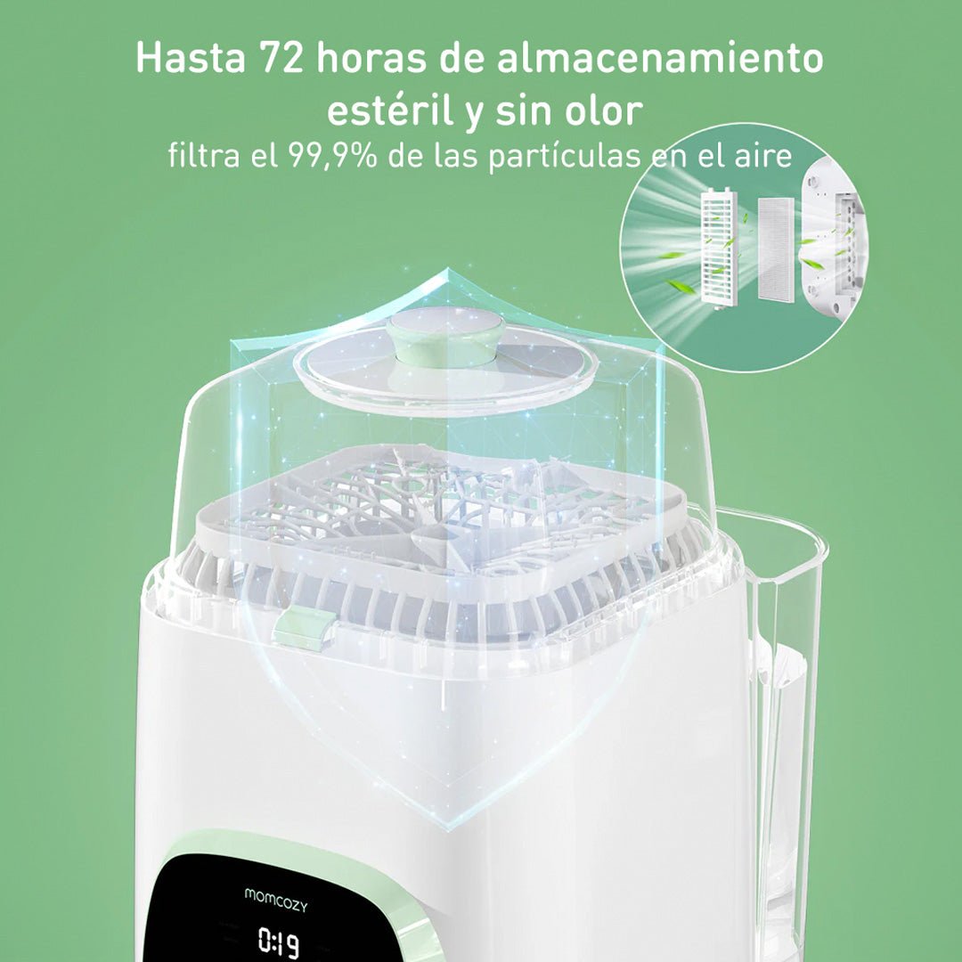 Esterilización segura y almacenamiento estéril por 72 horas