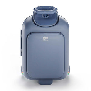 Maleta infantil 2 en 1 con asiento Cabby de Kinderkraft color Azul, vista trasera cerrada