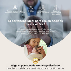 Portabebé Ergonómico WeeSnug para Recién Nacido - MOMCOZY - Mini Nuts - Expertos en sillas de auto y coches de paseo