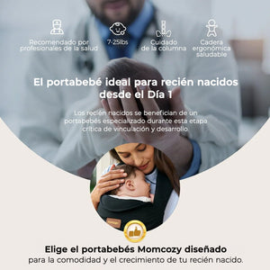Portabebé Ergonómico WeeSnug para Recién Nacido - MOMCOZY - Mini Nuts - Expertos en sillas de auto y coches de paseo