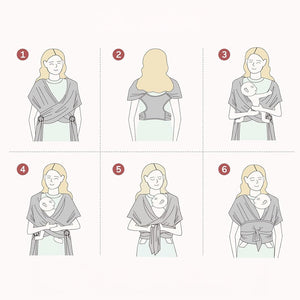 Portabebés fular - MOMCOZY - Mini Nuts - Expertos en sillas de auto y coches de paseo