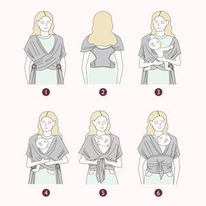 Portabebés fular - MOMCOZY - Mini Nuts - Expertos en sillas de auto y coches de paseo