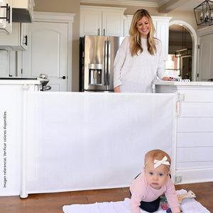 Barrera retráctil de seguridad para bebés 85.5x140cm