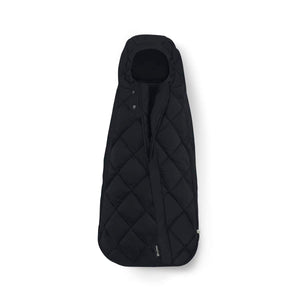 Saquito acolchado para bebés en sillas de auto color moon black