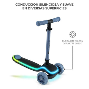 Scooter con luces LED RAKET - KinderKraft - Mini Nuts - Expertos en sillas de auto y coches de paseo