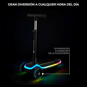 Scooter con luces LED RAKET - KinderKraft - Mini Nuts - Expertos en sillas de auto y coches de paseo