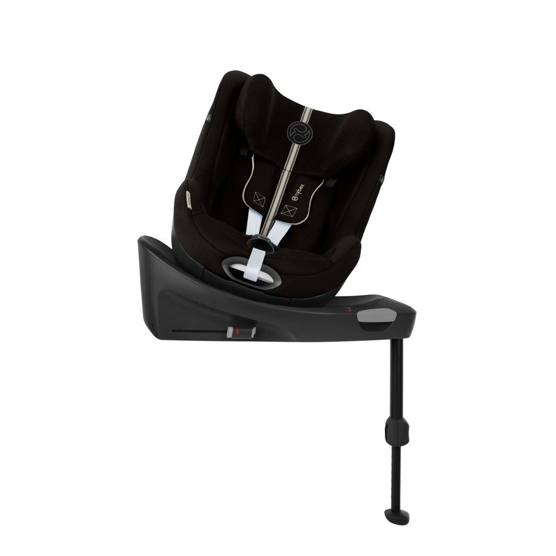 Silla de auto convertible Sirona Gi i-Size 360° color Moon Black Plus - Vista lateral a contra marcha