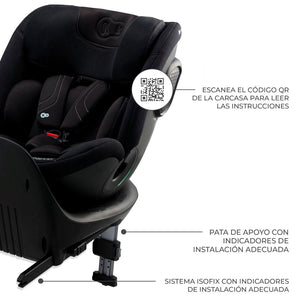 Silla de auto convertible Toda en una XRIDER 2 i - Size - KinderKraft - Mini Nuts - Expertos en sillas de auto y coches de paseo