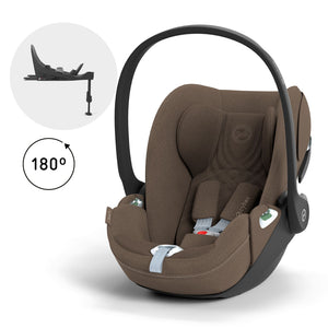 Silla de auto nido Cloud T + Base T i - Size Coconuts Brown Plus