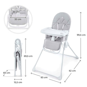 Silla de comer compacta Binci - KinderKraft - Mini Nuts - Expertos en sillas de auto y coches de paseo