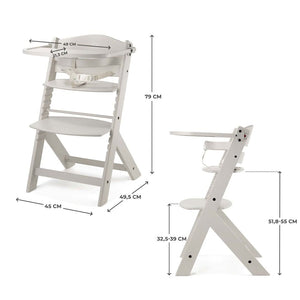 Silla de comer evolutiva 2 en 1 Enock - KinderKraft - Mini Nuts - Expertos en sillas de auto y coches de paseo