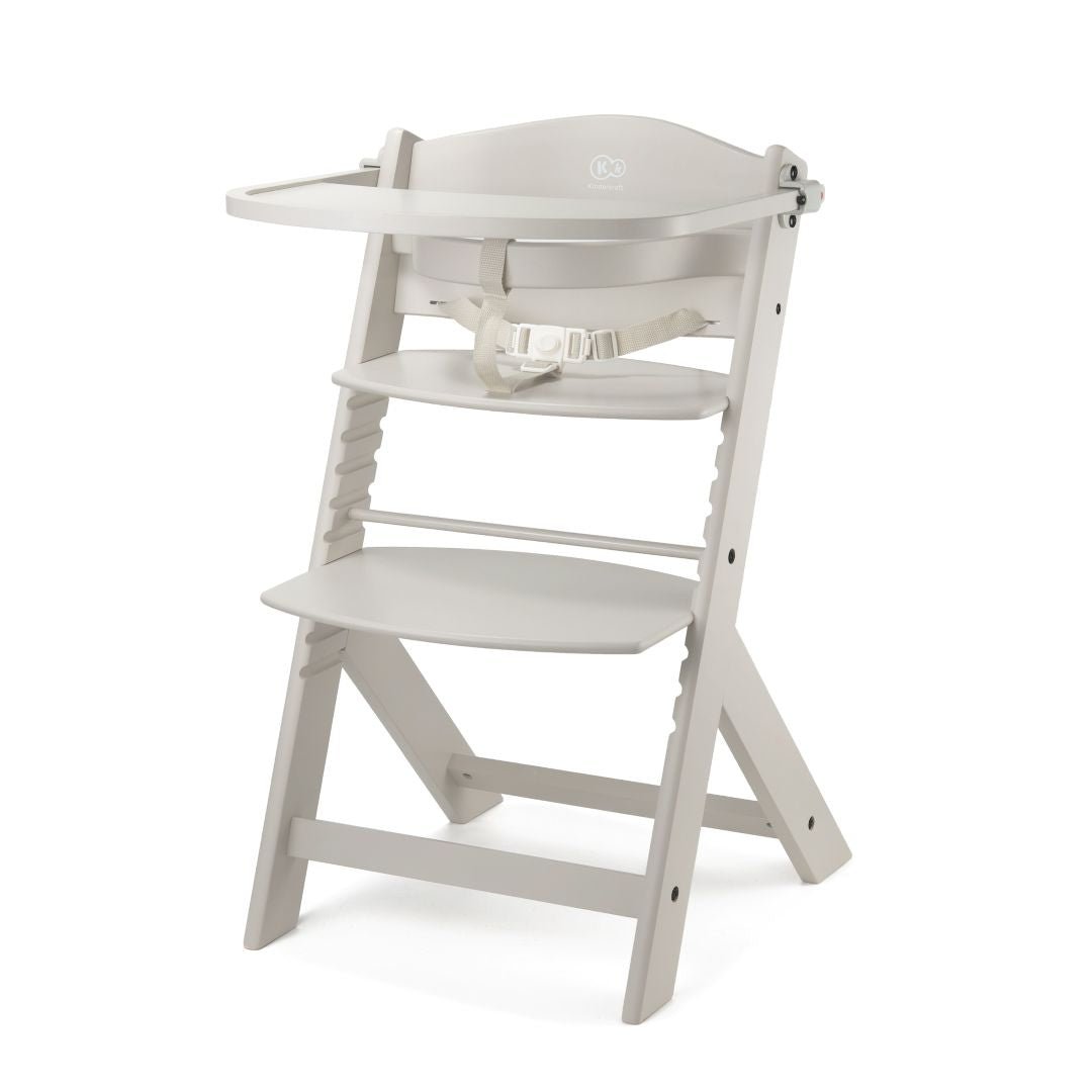 Silla de comer evolutiva 3 en 1 Enock color Wooden White - vista lateral