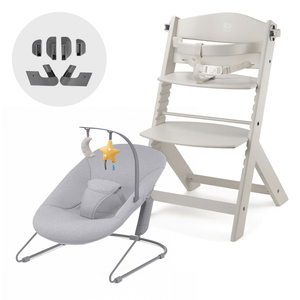 Silla de comer evolutiva 4 en 1 Enock + Silla mecedora Calmee - KinderKraft - Mini Nuts - Expertos en sillas de auto y coches de paseo