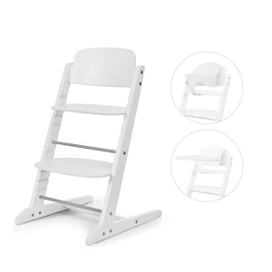 Silla de comer Iris CYBEX Gold All White - vista lateral con Baby Set