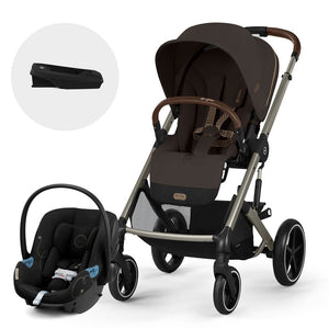 Travel System Balios S Lux One Pull Harness - Cybex Gold - Mini Nuts - Expertos en sillas de auto y coches de paseo