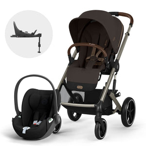 Travel System Balios S Lux One Pull Harness - Cybex Gold - Mini Nuts - Expertos en sillas de auto y coches de paseo