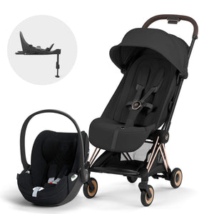 Travel System Coya Style Collection Sepia Black con silla Cloud T Sepia Black Plus