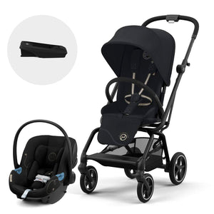 Travel System Eezy S Twist Plus 2 360º One Pull Harness - Cybex Gold - Mini Nuts - Expertos en sillas de auto y coches de paseo