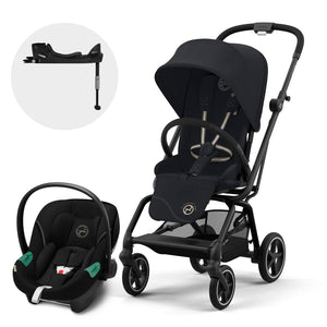 Travel System Eezy S Twist Plus 2 360º One Pull Harness - Cybex Gold - Mini Nuts - Expertos en sillas de auto y coches de paseo