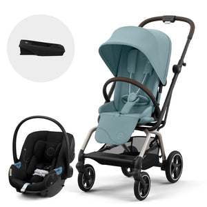 Travel System Eezy S Twist Plus 2 360º One Pull Harness - Cybex Gold - Mini Nuts - Expertos en sillas de auto y coches de paseo