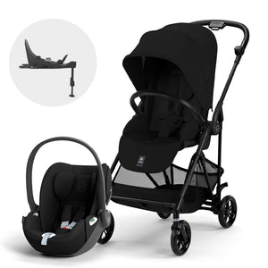 Travel System Melio Carbón Fibra de Carbono - Cybex Gold - Mini Nuts - Expertos en sillas de auto y coches de paseo
