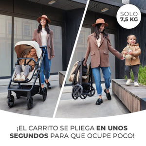Travel System Newly 3 en 1 - KinderKraft - Mini Nuts - Expertos en sillas de auto y coches de paseo