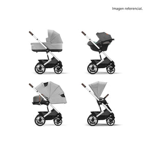 Travel System Talos S Lux 2 + Aton G Swivel + Base - Cybex Gold-MiniNuts expertos en coches y sillas de auto para bebé