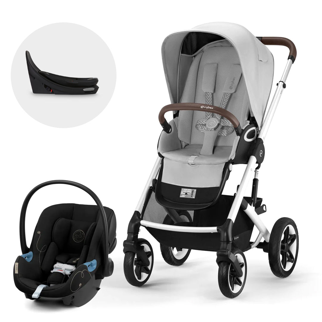 Travel System Talos S Lux 2 + Aton G Swivel + Base - Cybex Gold-MiniNuts expertos en coches y sillas de auto para bebé